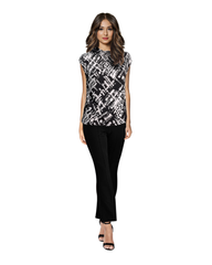 High Neck Cap Sleeve Top - Blitzy