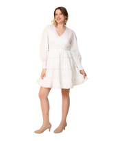 Diana - Casual Pin Tuck Flared Skirt Dress