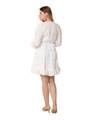 Diana - Casual Pin Tuck Flared Skirt Dress