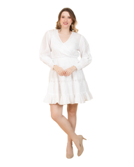 Diana - Casual Pin Tuck Flared Skirt Dress