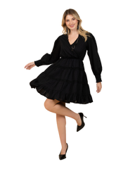 Diana - Casual Pin Tuck Flared Skirt Dress