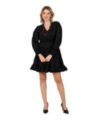 Diana - Casual Pin Tuck Flared Skirt Dress