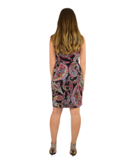 Classic Fit Wrap Dress, Sleeveless - Paisley Print