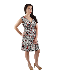 Faux Wrap Dress - Flowers in Flow