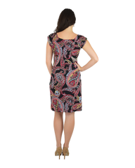 Faux Wrap Dress - Paisley