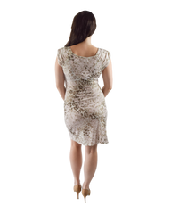 Faux Wrap Dress - Eclectic Animal