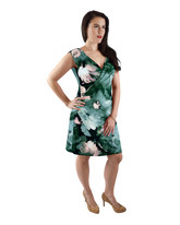 Faux Wrap Dress - Floral Dream Print
