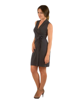 Classic Fit Wrap Dress, Sleeveless