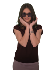 High Neck Cap Sleeve Top