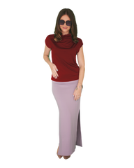 High Neck Cap Sleeve Top