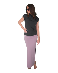 High Neck Cap Sleeve Top