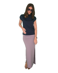 High Neck Cap Sleeve Top