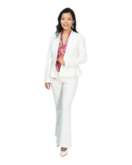 Signature Sleeveless Faux Wrap Top - Fantastic Flora