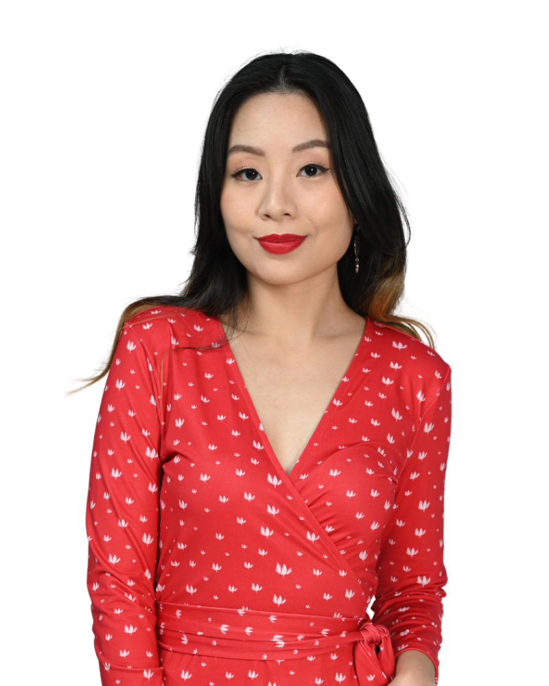 A-Line Wrap Dress with 3/4th Sleeves - Artsci Buzz