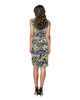 Classic Fit Wrap Dress Sleeveless - Artsy Splash Print