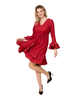 Lisa - Tiered Sleeves & Hem Dress