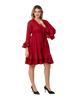 Lisa - Tiered Sleeves & Hem Dress