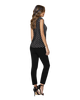 High Neck Cap Sleeve Top - Small Polka Dots