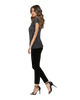High Neck Cap Sleeve Top - Small Polka Dots