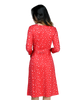 A-Line Wrap Dress with 3/4th Sleeves - Artsci Buzz