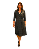 A-Line Wrap Dress, 3/4th Sleeve with Collar - Girls in STEM
