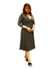 A-Line Wrap Dress, 3/4th Sleeve with Collar - Girls in STEM