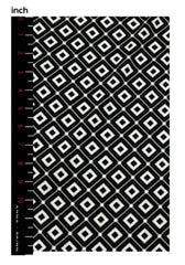 Classic Fit Wrap Dress with 3/4th Sleeves - Squares Print