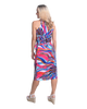 Halter Neck Sleeveless Wrap Dress - Pink Rhapsody