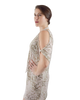 Button Sleeve Dress - Eclectic Animal Print