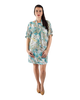 Button Sleeve Dress - Quirky Animal Print