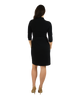Classic Fit Wrap Dress with 3/4th Sleeves