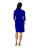 Classic Fit Wrap Dress with 3/4th Sleeves