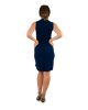 Classic Fit Wrap Dress, Sleeveless with collar