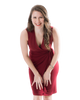 Classic Fit Wrap Dress, Sleeveless