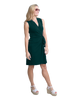 Classic Fit Wrap Dress, Sleeveless with No Collar