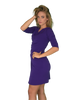 Faux Wrap Dress with 3/4th Sleeves