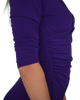 Faux Wrap Dress with 3/4th Sleeves