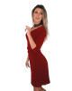 Faux Wrap Dress with 3/4th Sleeves