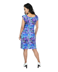 Faux Wrap Dress - Fantastic Flora Print