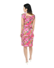 Faux Wrap Dress - Fantastic Flora - Pink