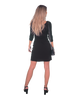 Faux Wrap Dress with 3/4th Sleeves
