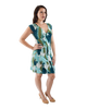Faux Wrap Dress - Print