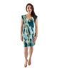 Faux Wrap Dress - Print