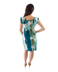 Faux Wrap Dress - Print