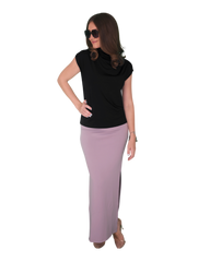 High Neck Cap Sleeve Top