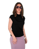 High Neck Cap Sleeve Top