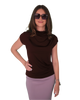 High Neck Cap Sleeve Top