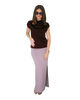High Neck Cap Sleeve Top