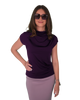 High Neck Cap Sleeve Top