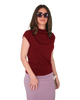 High Neck Cap Sleeve Top
